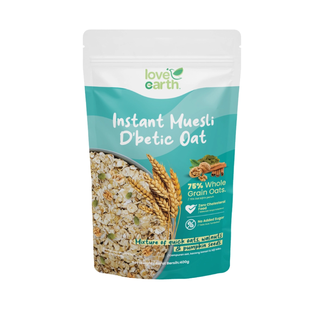 Love Earth Instant Muesli D'betic Oat 400g