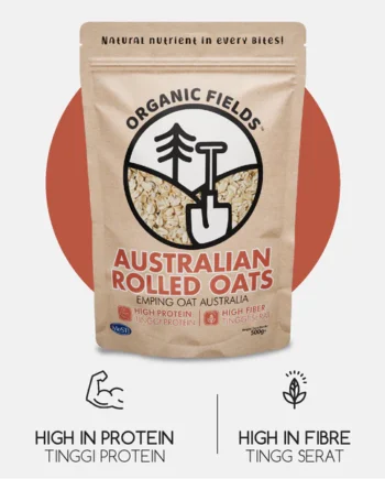 ORGANIC FIELDS Australian Rolled Oats 500g