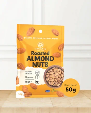 ORGANIC FIELDS Roasted Almond Nuts 50gm