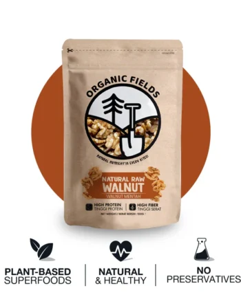 ORGANIC FIELDS Natural Raw USA Walnut 50gm