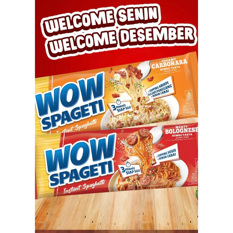 WOW Instant Spaghetti with Authentic Italian Flavor, Carbonara (1 pack)
